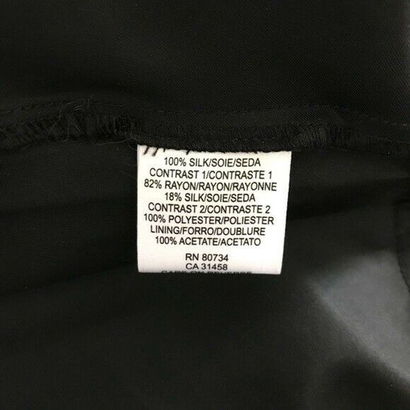 BCBGMAXAZRIA Silk Dress Halter Black Size 0 - Picture 8 of 8